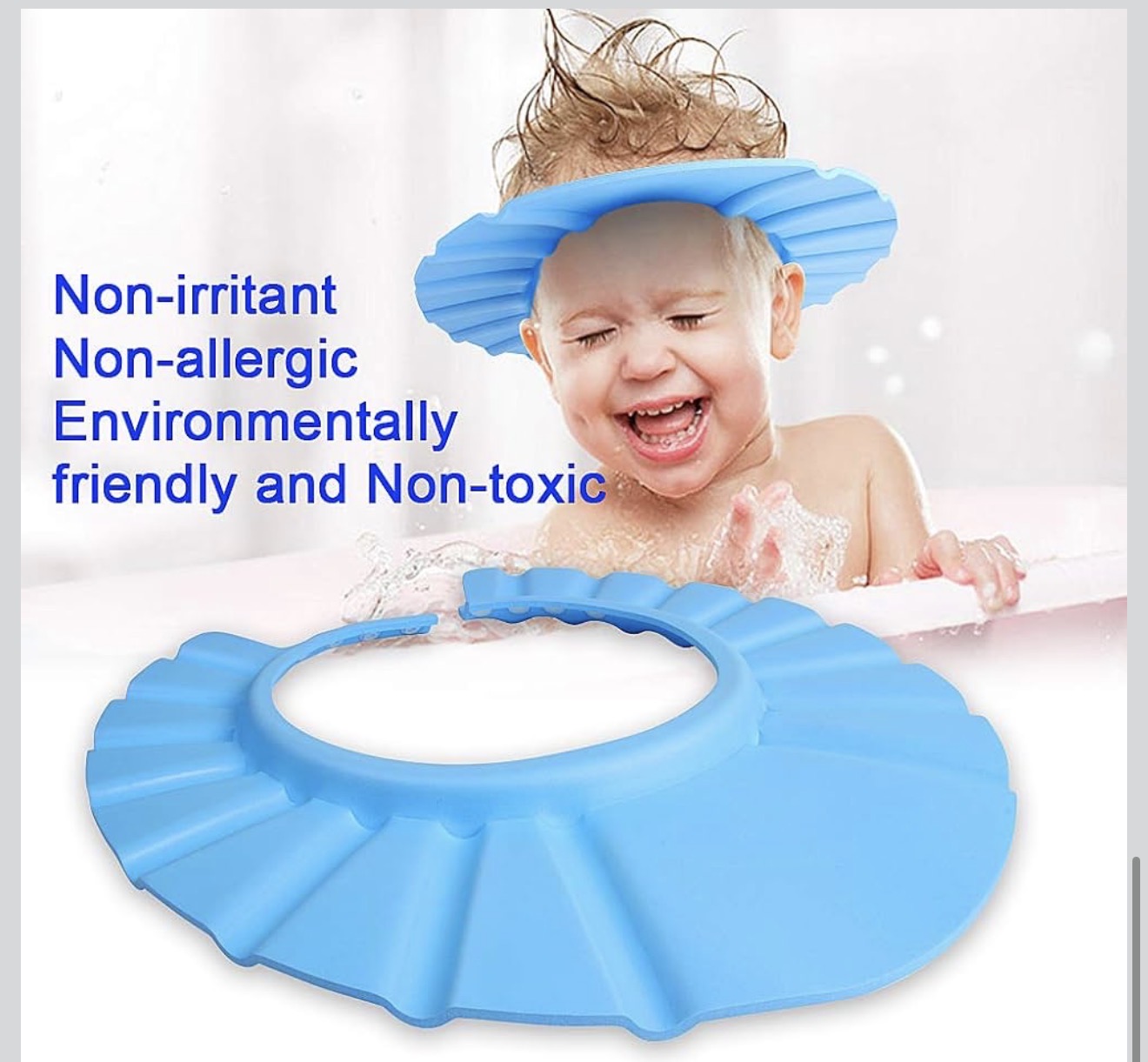 Adjustable Baby & Kids Shower Visor Cap