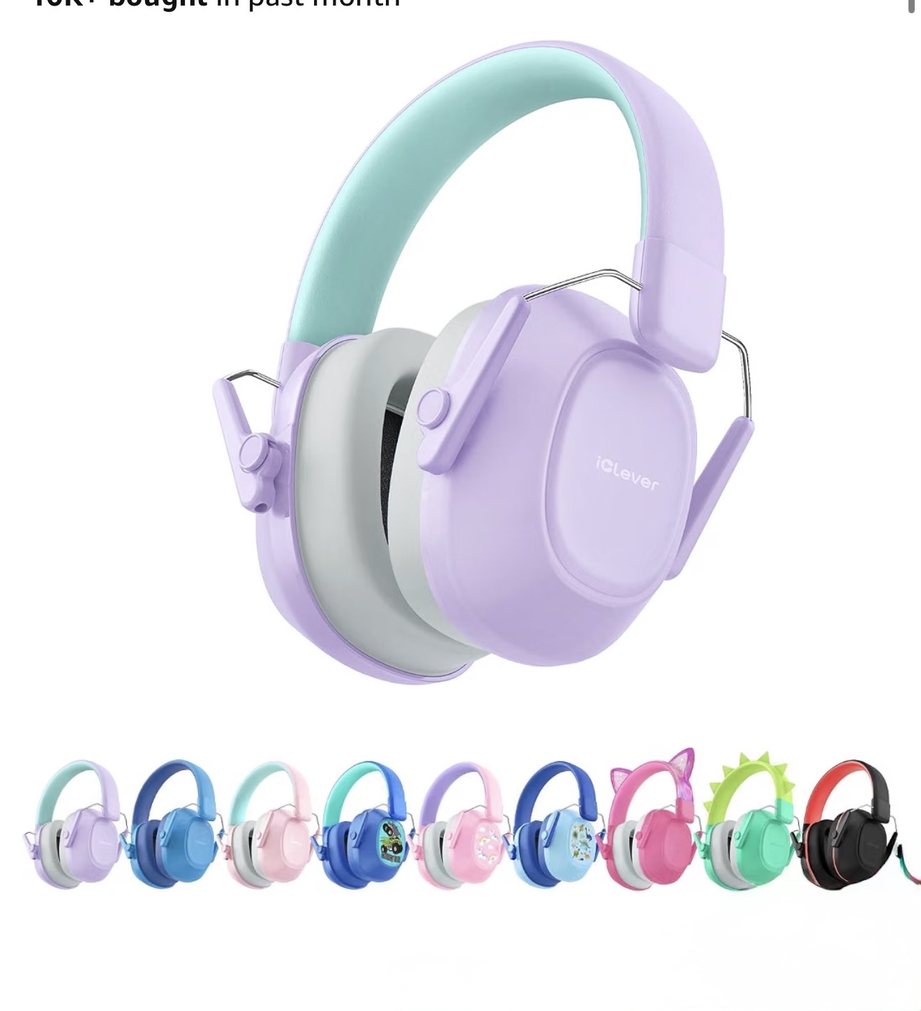 iClever Kids Noise-Cancelling Ear Muffs