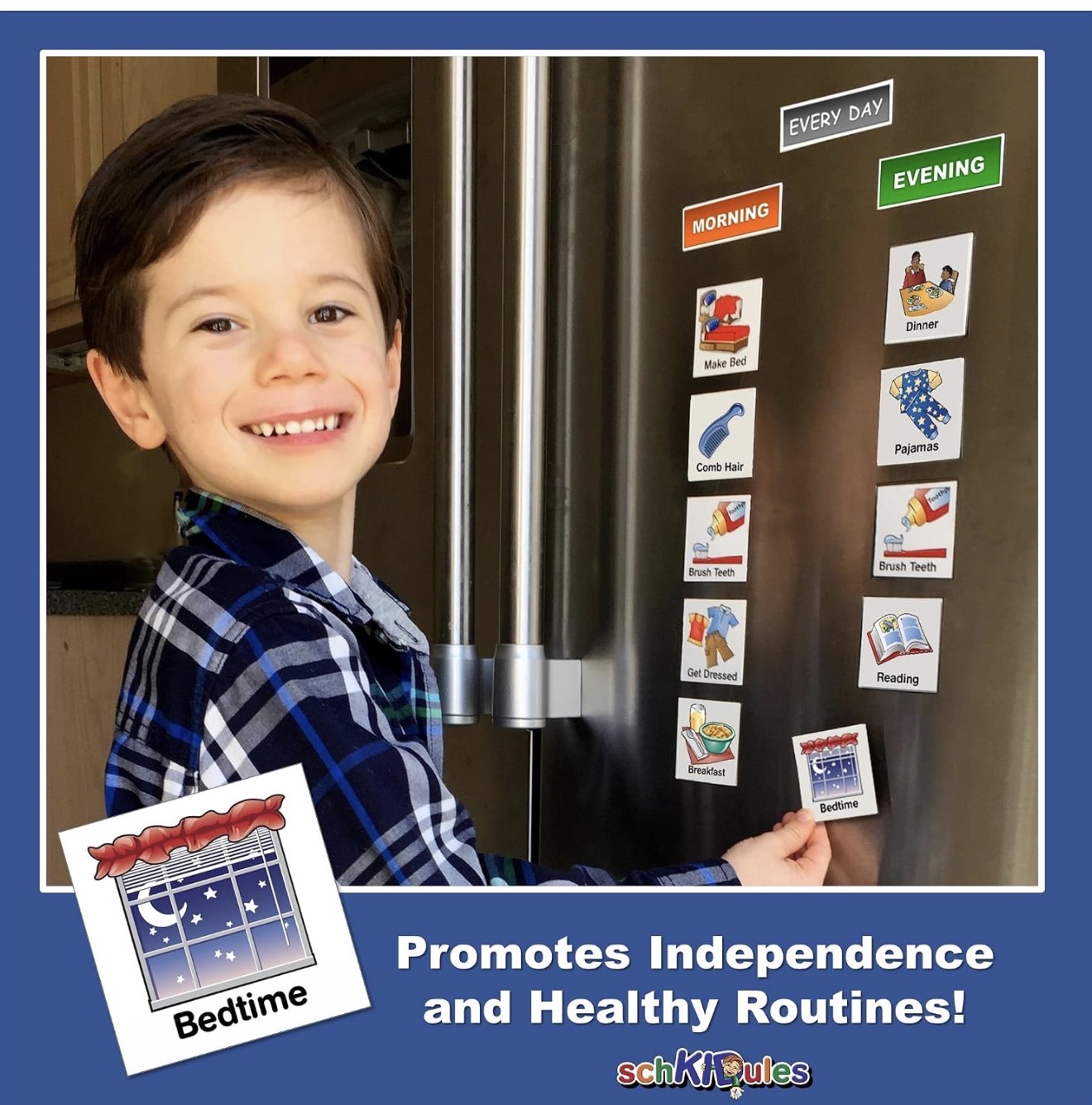 153-Piece Visual Schedule Magnets