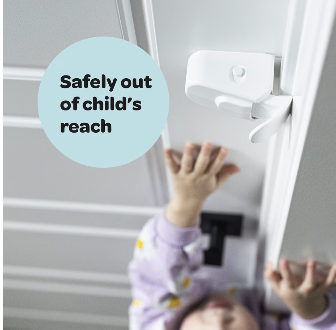 Childproof Door Lever Safety Lock