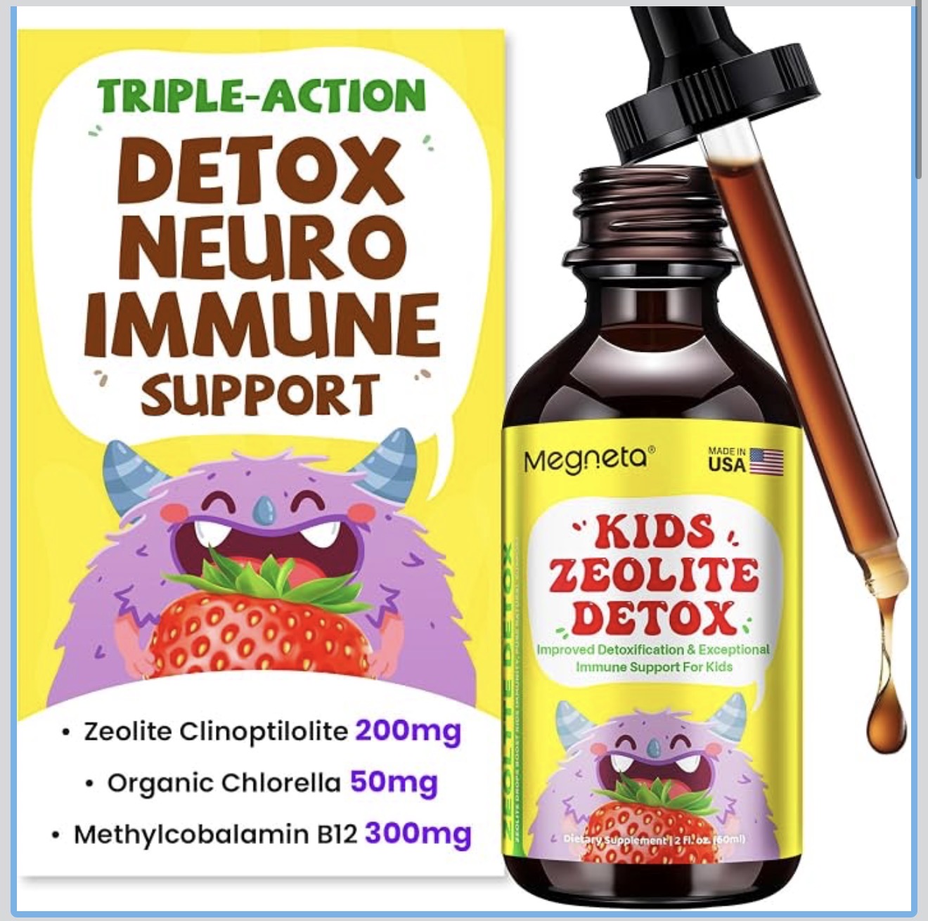 Megneta Kids Zeolite Liquid Drops (2 fl oz)